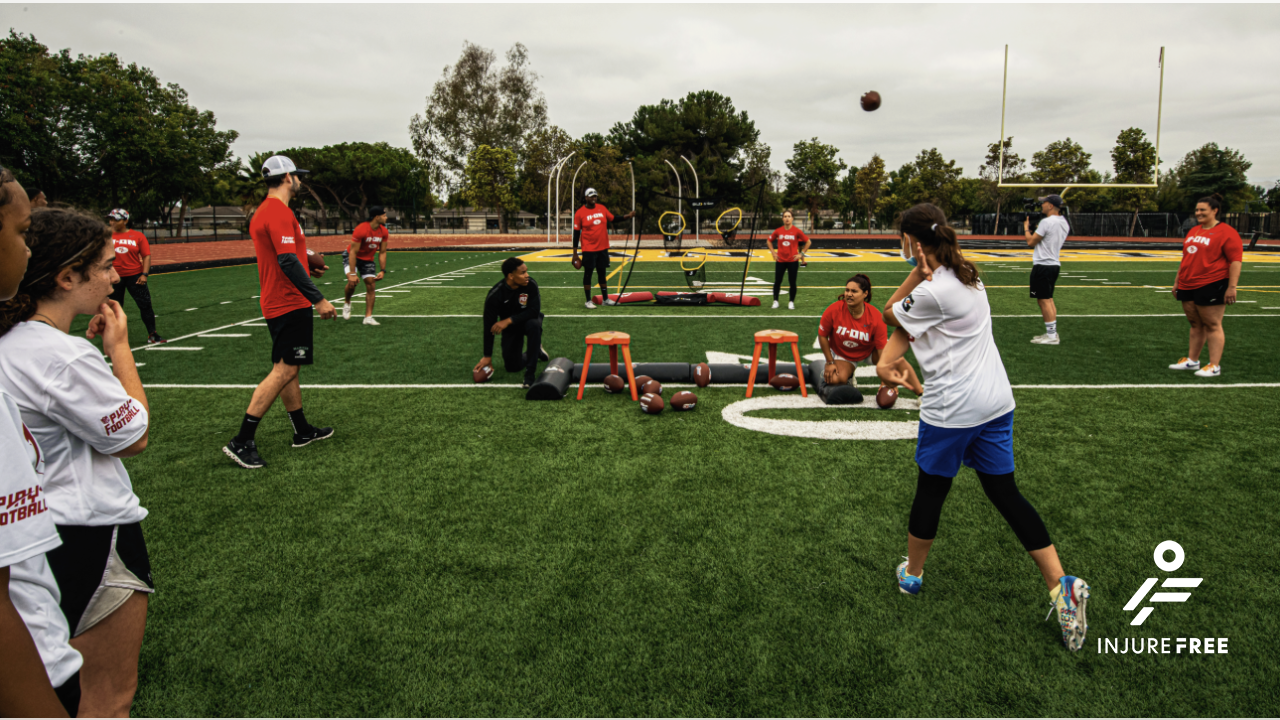 Image representing athletes engaged in safe sports activities with InjureFree.